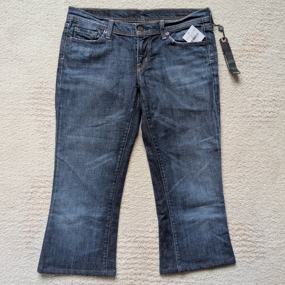 Citizens of Humanity Ingrid Crop Flare Pacific Blue Jeans Capris Women's 30 x 22